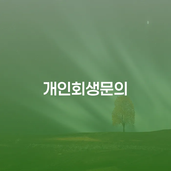 울릉군 개인회생잘하는곳 대출 받은 돈채무조정 살펴보세요