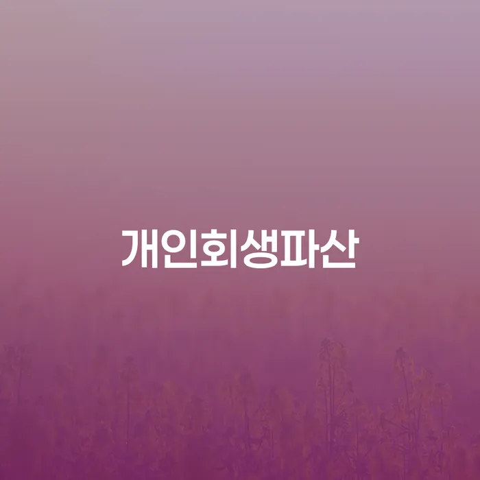 담양군 개인회생과 파산에 대한 심층 분석