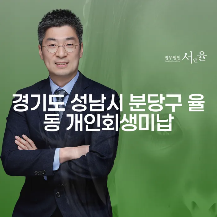 경기도 성남시 분당구 율동에서 개인회생미납에 대한 모든 것: 채무자회생이란 무엇인가?